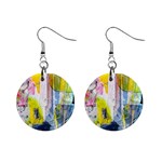Graffiti Graphic 1  Button Earrings
