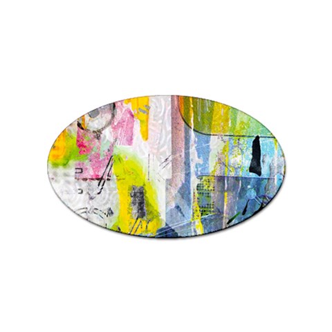 Graffiti Graphic Sticker Oval (100 pack) from ArtsNow.com Front
