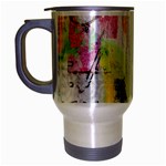 Graffiti Graphic Travel Mug (Silver Gray)