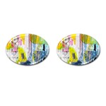 Graffiti Graphic Cufflinks (Oval)