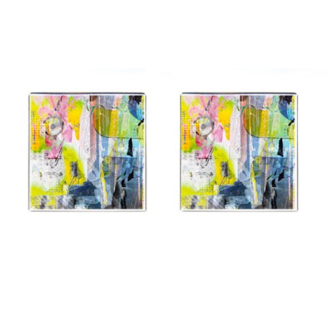 Graffiti Graphic Cufflinks (Square) from ArtsNow.com Front(Pair)