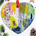 Graffiti Graphic Heart Ornament (Two Sides)