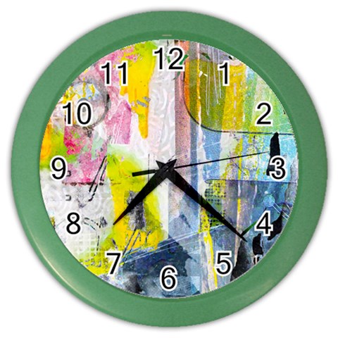 Graffiti Graphic Color Wall Clock from ArtsNow.com Front