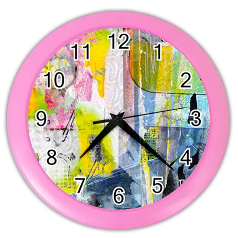 Graffiti Graphic Color Wall Clock from ArtsNow.com Front