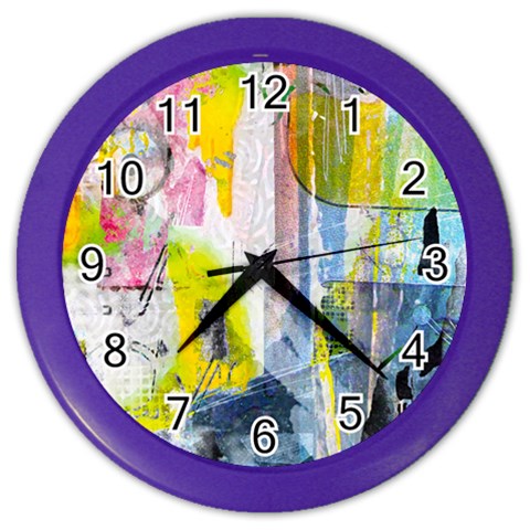 Graffiti Graphic Color Wall Clock from ArtsNow.com Front