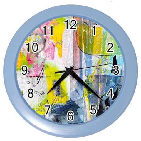 Graffiti Graphic Color Wall Clock from ArtsNow.com Front