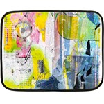 Graffiti Graphic Mini Fleece Blanket(Two Sides)