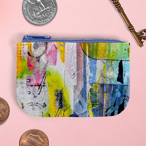 Graffiti Graphic Mini Coin Purse from ArtsNow.com Front