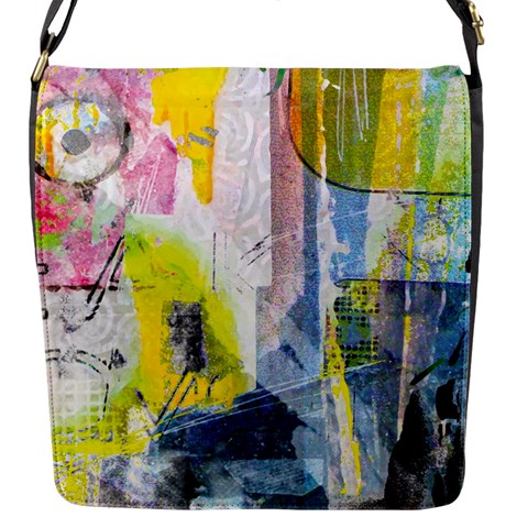 Graffiti Graphic Flap closure messenger bag (Small) from ArtsNow.com Front
