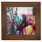 Graffiti Grunge Framed Tile