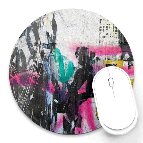 Graffiti Grunge Round Mousepad from ArtsNow.com Front