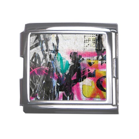 Graffiti Grunge Mega Link Italian Charm (18mm) from ArtsNow.com Front