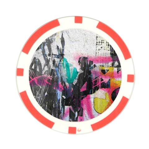 Graffiti Grunge Poker Chip Card Guard (10 pack) from ArtsNow.com Front