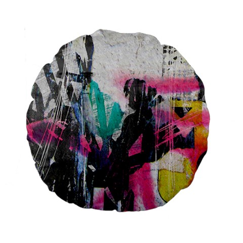 Graffiti Grunge 15  Premium Round Cushion  from ArtsNow.com Front