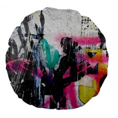 Graffiti Grunge 18  Premium Round Cushion  from ArtsNow.com Front