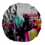 Graffiti Grunge 18  Premium Round Cushion 