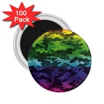 Rainbow Camouflage 2.25  Magnet (100 pack) 
