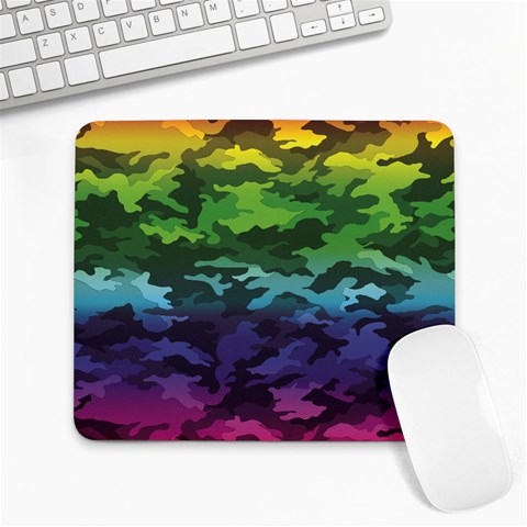 Rainbow Camouflage Large Mousepad from ArtsNow.com Front
