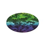 Rainbow Camouflage Sticker (Oval)