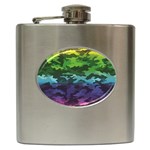 Rainbow Camouflage Hip Flask (6 oz)