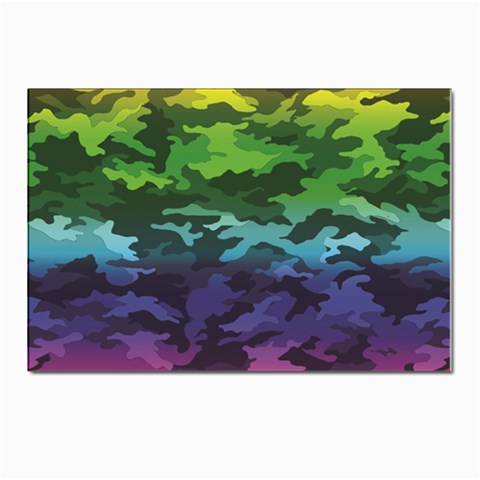 Rainbow Camouflage Postcards 5  x 7  (Pkg of 10) from ArtsNow.com Front