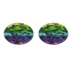 Rainbow Camouflage Cufflinks (Oval)