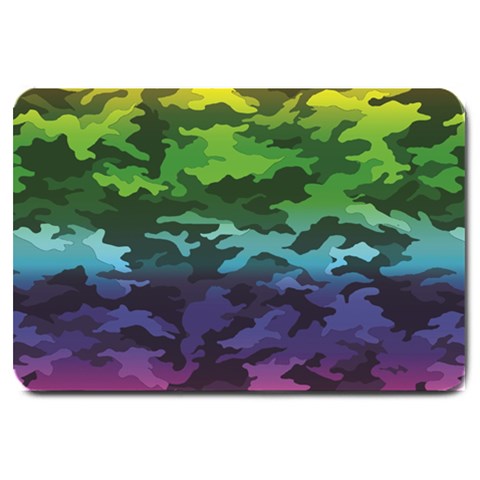 Rainbow Camouflage Large Doormat from ArtsNow.com 30 x20  Door Mat