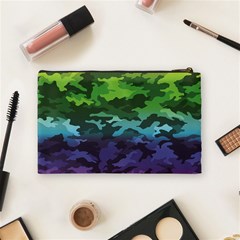 Rainbow Camouflage Cosmetic Bag (Medium) from ArtsNow.com Back