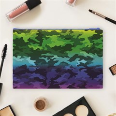Rainbow Camouflage Cosmetic Bag (Large) from ArtsNow.com Back
