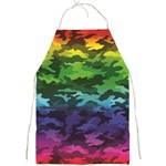 Rainbow Camouflage Full Print Apron