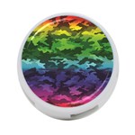 Rainbow Camouflage 4-Port USB Hub (One Side)