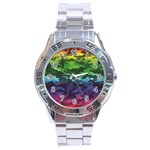 Rainbow Camouflage Stainless Steel Analogue Men’s Watch