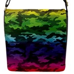 Rainbow Camouflage Flap closure messenger bag (Small)
