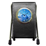 Dock Pen Holder Desk Clock