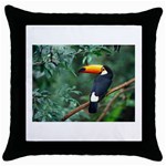 Toco Toucan Throw Pillow Case (Black)