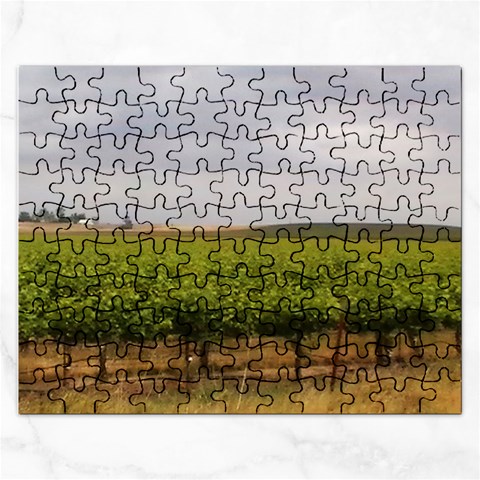 Vinyard Beneath A Cloudy Sky Jigsaw Puzzle (Rectangular) from ArtsNow.com Front