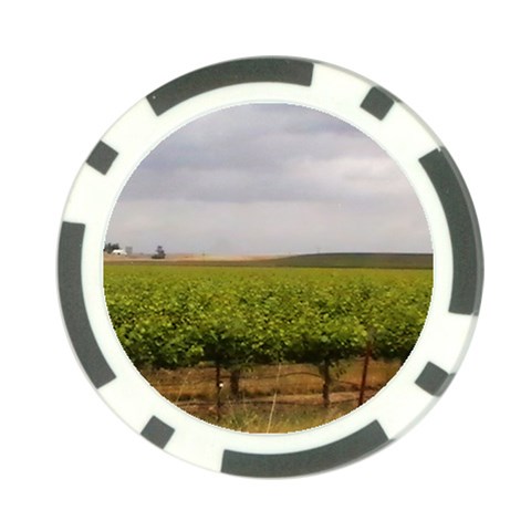 Vinyard Beneath A Cloudy Sky Poker Chip Card Guard from ArtsNow.com Front