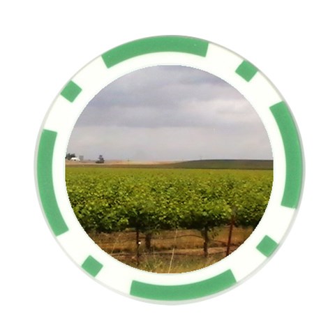 Vinyard Beneath A Cloudy Sky Poker Chip Card Guard from ArtsNow.com Front