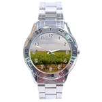Vinyard Beneath A Cloudy Sky Stainless Steel Analogue Men’s Watch