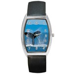 Humpback Whale Barrel Style Metal Watch