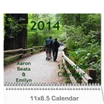 Aaron Wall Calendar 11 x 8.5 (12-Months)