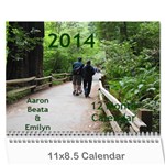 Aaron Wall Calendar 11 x 8.5 (12-Months)