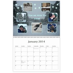 Aaron Wall Calendar 11 x 8.5 (12 Jan 2014