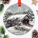 Snowbridge -  Ave Hurley    Ornament (Round)