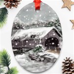 Snowbridge -  Ave Hurley    Ornament (Oval)