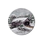 Snowbridge -  Ave Hurley    Rubber Coaster (Round)