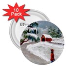 Sledding the Tree home - Ave Hurley - 2.25  Button (10 pack)