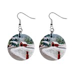 Sledding the Tree home - Ave Hurley - 1  Button Earrings