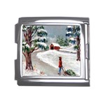 Sledding the Tree home - Ave Hurley - Mega Link Italian Charm (18mm)