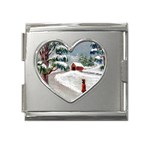 Sledding the Tree home - Ave Hurley - Mega Link Heart Italian Charm (18mm)
